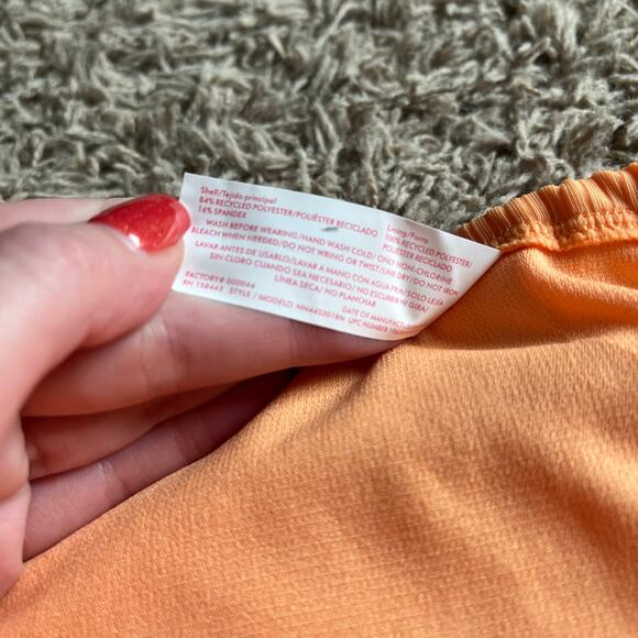 NWT! Juniors' Ninety-Nine° Tunnel Side-Tie Orange Bikini Bottoms Size XXL - Picture 4 of 6